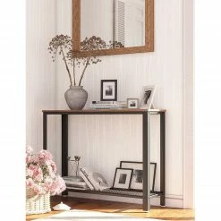 Red Living Console Morristown I - Marron / Noir -loftscape Boutique 1000225791 200914 06112700003 MOOD DETAILS P000000001000225791 mood