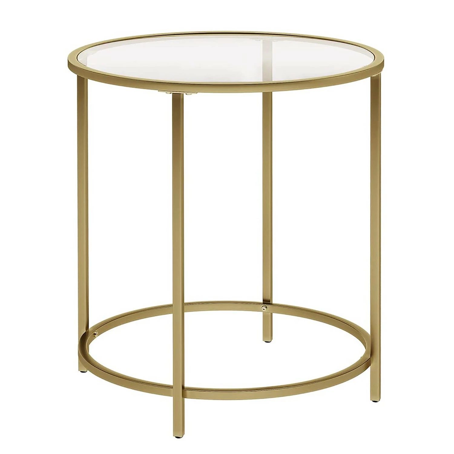 Red Living Bout de canapé Poygan - Verre / Métal - Doré 3 Red Living Bout de canapé Poygan - Verre / Métal - Doré