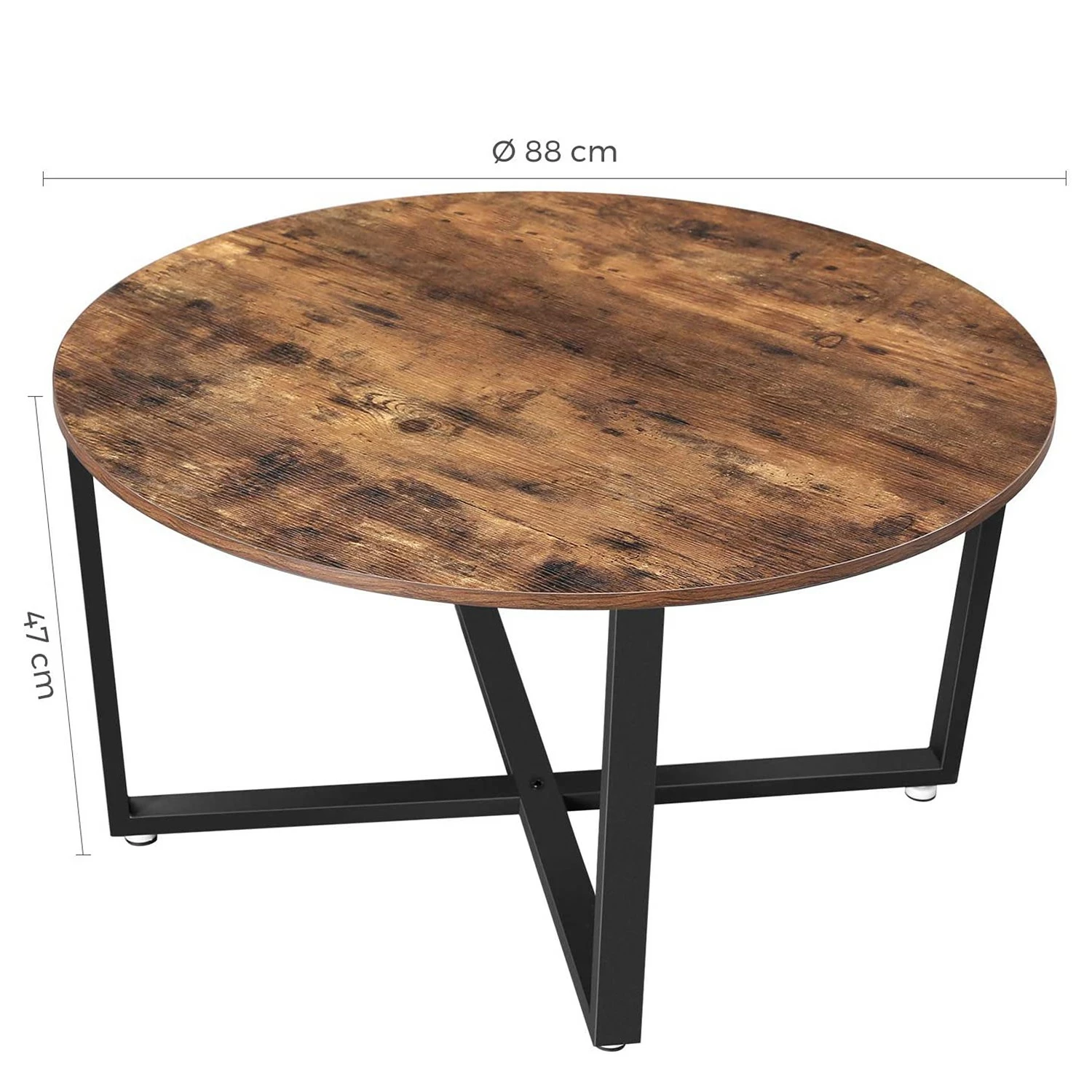 Red Living Table basse Hexton - Marron / Noir 9 Red Living Table basse Hexton - Marron / Noir – Image 7