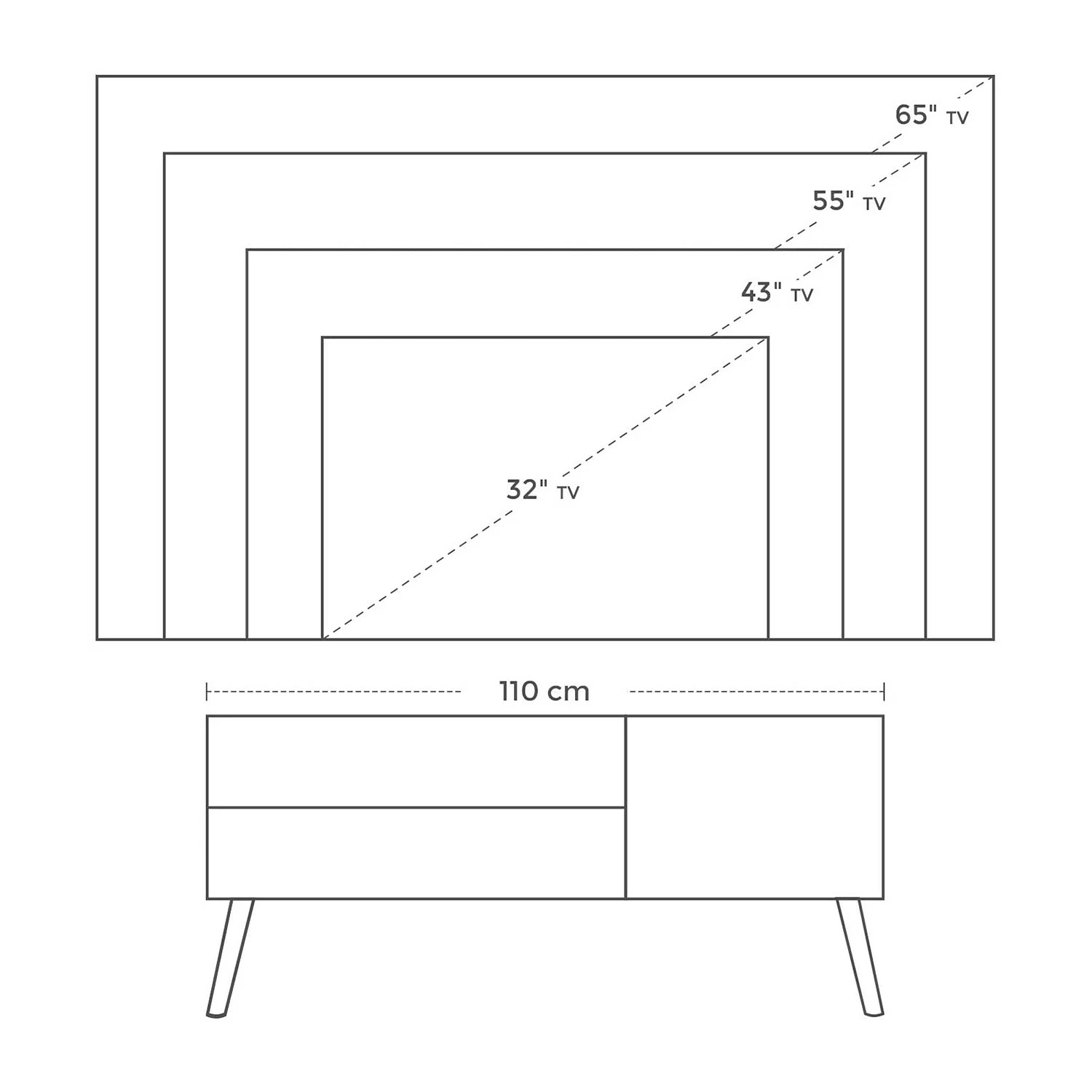 Red Living Meuble TV Hickling II - Marron / Hévéa 9 Red Living Meuble TV Hickling II - Marron / Hévéa – Image 7