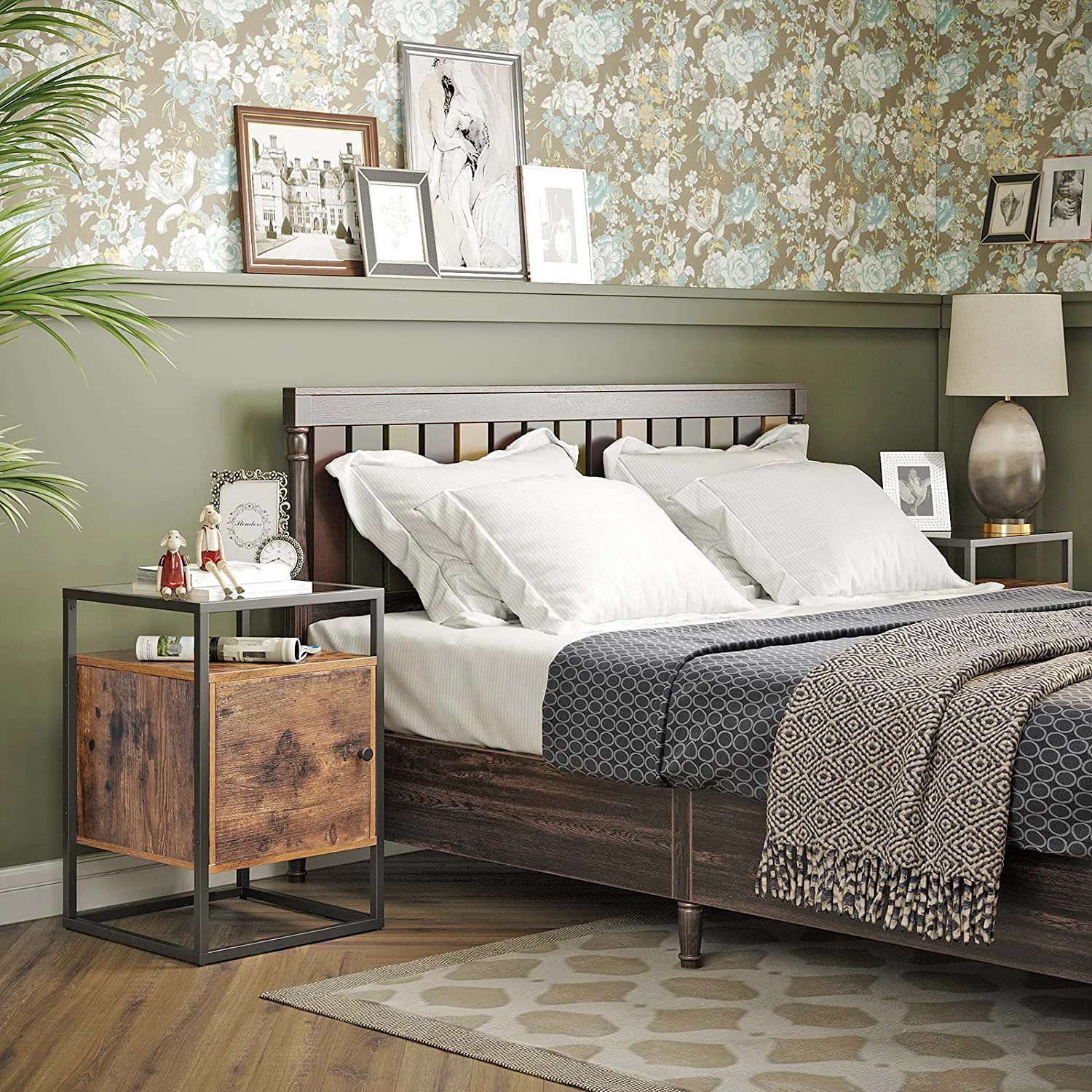 Red Living Bout de canapé Cottage Hill II - Verre / Métal - Marron / Noir 5 Red Living Bout de canapé Cottage Hill II - Verre / Métal - Marron / Noir – Image 3