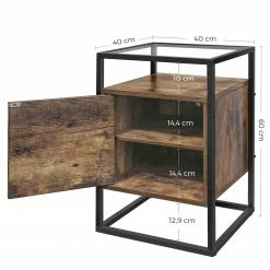 Red Living Bout de canapé Cottage Hill II - Verre / Métal - Marron / Noir 15 Red Living Bout de canapé Cottage Hill II - Verre / Métal - Marron / Noir -loftscape Boutique 1000225835 200914 06135800186 SKETCH DETAILS P000000001000225835 sketch