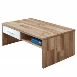Loftscape Table basse Waverly - Blanc / Imitation chêne