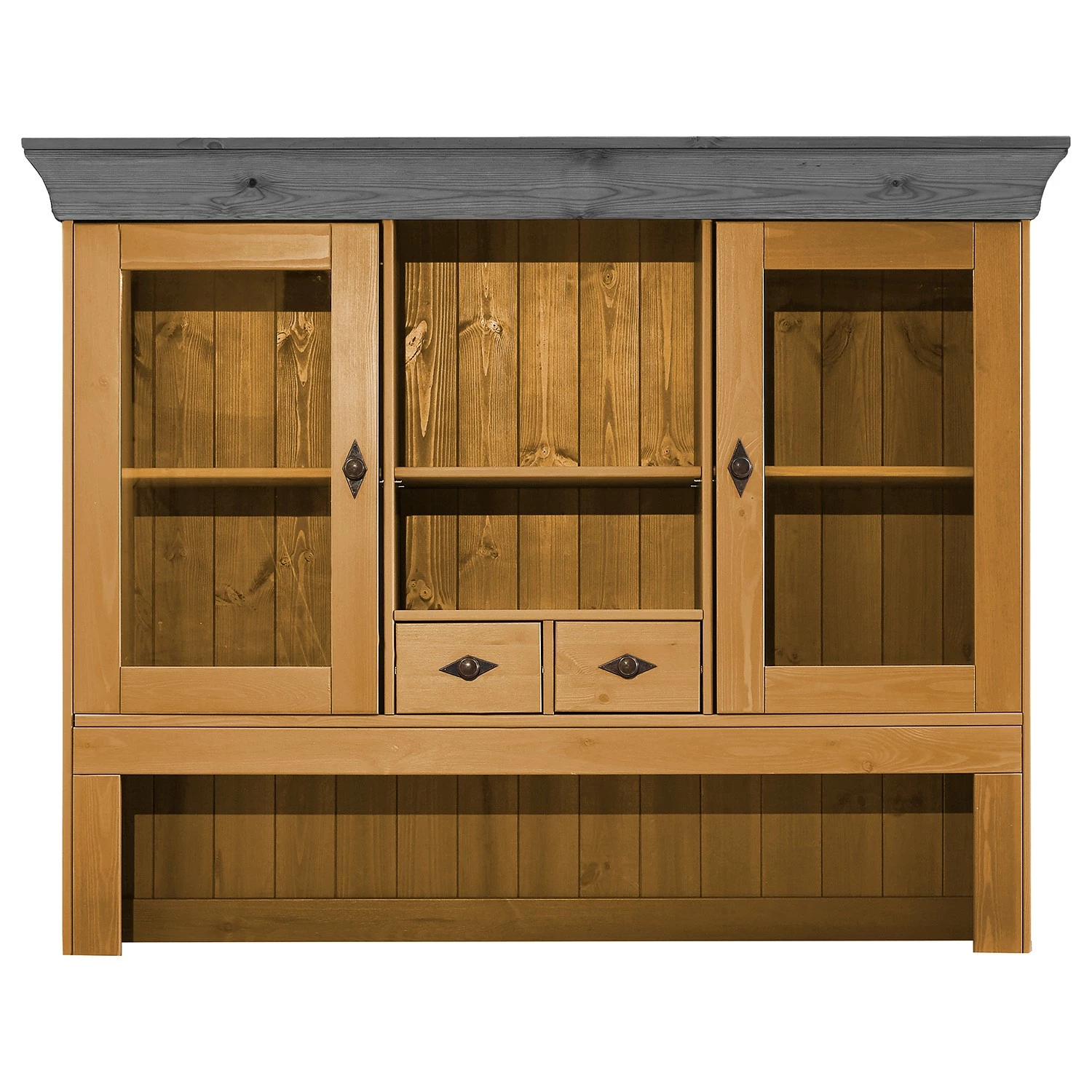 Maison Belfort Vaisselier Bergen I - Pin massif - Pin coloris lessivé / Pin gris 4 Maison Belfort Vaisselier Bergen I - Pin massif - Pin coloris lessivé / Pin gris – Image 2