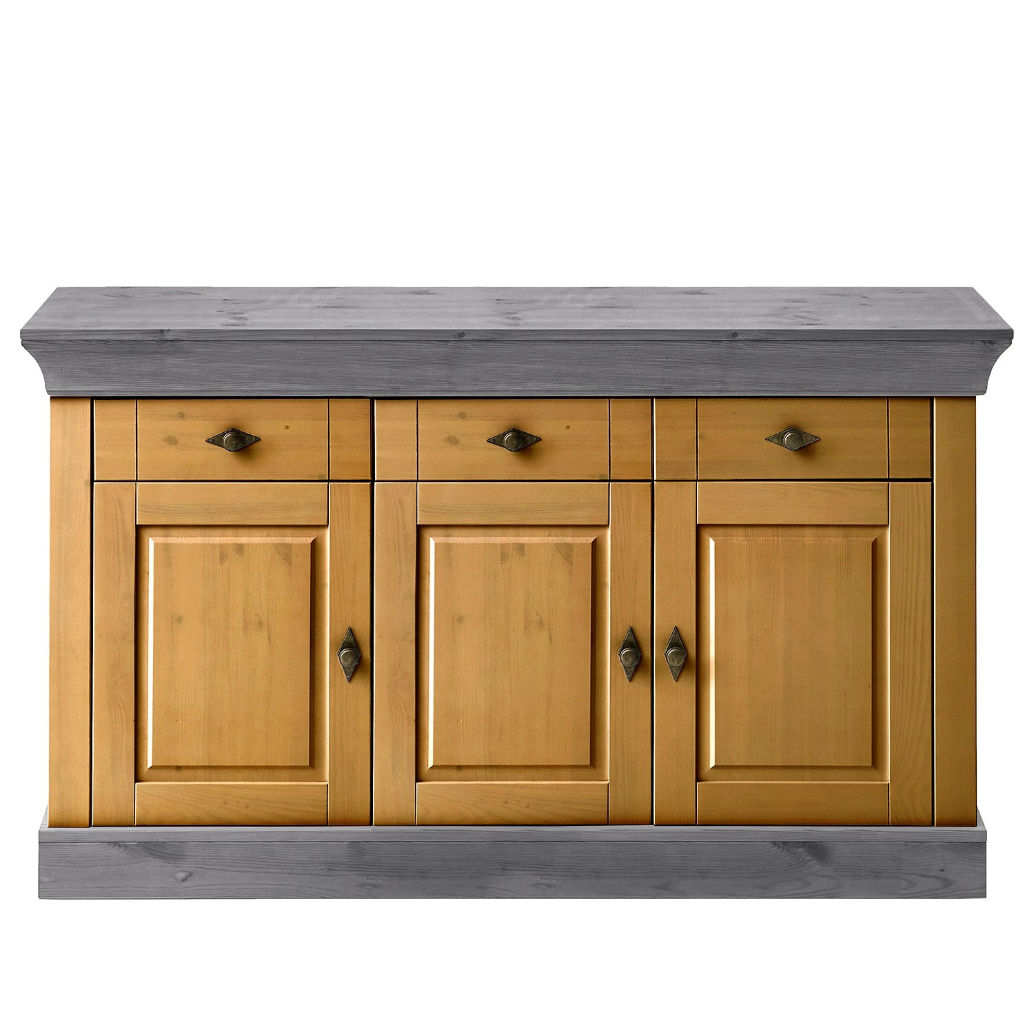 Maison Belfort Vaisselier Bergen I - Pin massif - Pin coloris lessivé / Pin gris 5 Maison Belfort Vaisselier Bergen I - Pin massif - Pin coloris lessivé / Pin gris – Image 3