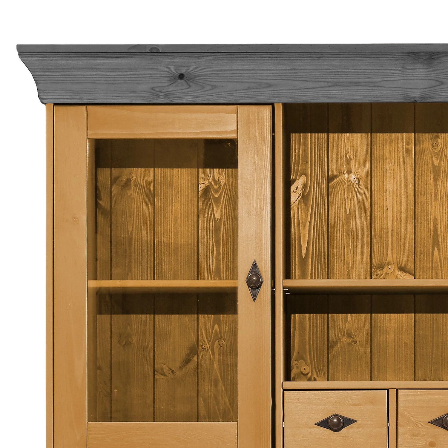 Maison Belfort Vaisselier Bergen I - Pin massif - Pin coloris lessivé / Pin gris 7 Maison Belfort Vaisselier Bergen I - Pin massif - Pin coloris lessivé / Pin gris – Image 5