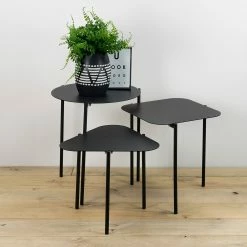 Red Living Bouts de canapé Ullin (3 éléments) - Métal - Noir -loftscape Boutique 1000226031 210618 17403900271 MOOD DETAILS P000000001000226031 mood