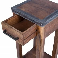 Ars manufacti Bout de canapé Mackz - Acacia massif - Acacia / Noir vieilli -loftscape Boutique 1000226074 220330 050 DETAILS P000000001000226074