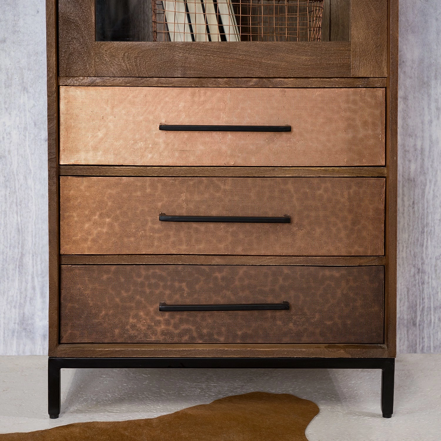 Ars manufacti Vitrine Copp - Manguier massif / Métal - Cuivre / Manguier foncé 18 Ars manufacti Vitrine Copp - Manguier massif / Métal - Cuivre / Manguier foncé – Image 16