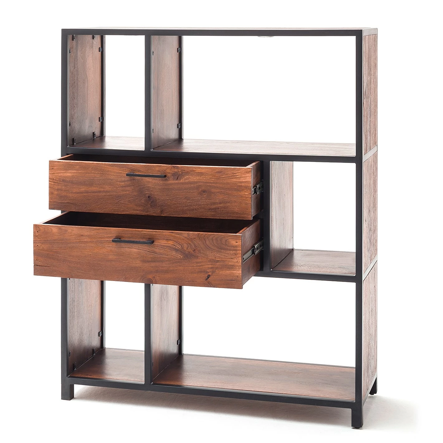 Ars manufacti Étagère Moboki - Manguier massif / Métal - Manguier foncé / Noir 5 Ars manufacti Étagère Moboki - Manguier massif / Métal - Manguier foncé / Noir – Image 3