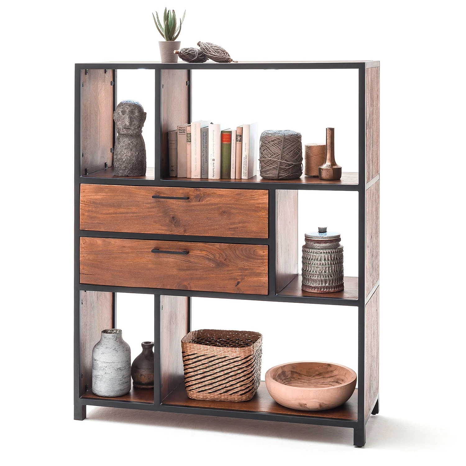 Ars manufacti Étagère Moboki - Manguier massif / Métal - Manguier foncé / Noir 7 Ars manufacti Étagère Moboki - Manguier massif / Métal - Manguier foncé / Noir – Image 5
