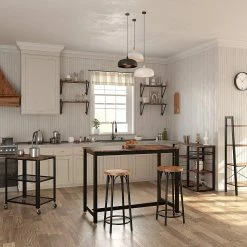 Red Living Étagères murales Litchfield (lot de 2) - Marron / Noir 11 Red Living Étagères murales Litchfield (lot de 2) - Marron / Noir -loftscape Boutique 1000226204 200922 17385600113 MOOD DETAILS P000000001000226204 mood