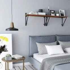 Red Living Étagères murales Litchfield (lot de 2) - Marron / Noir 13 Red Living Étagères murales Litchfield (lot de 2) - Marron / Noir -loftscape Boutique 1000226204 200922 17385700115 DETAILS P000000001000226204