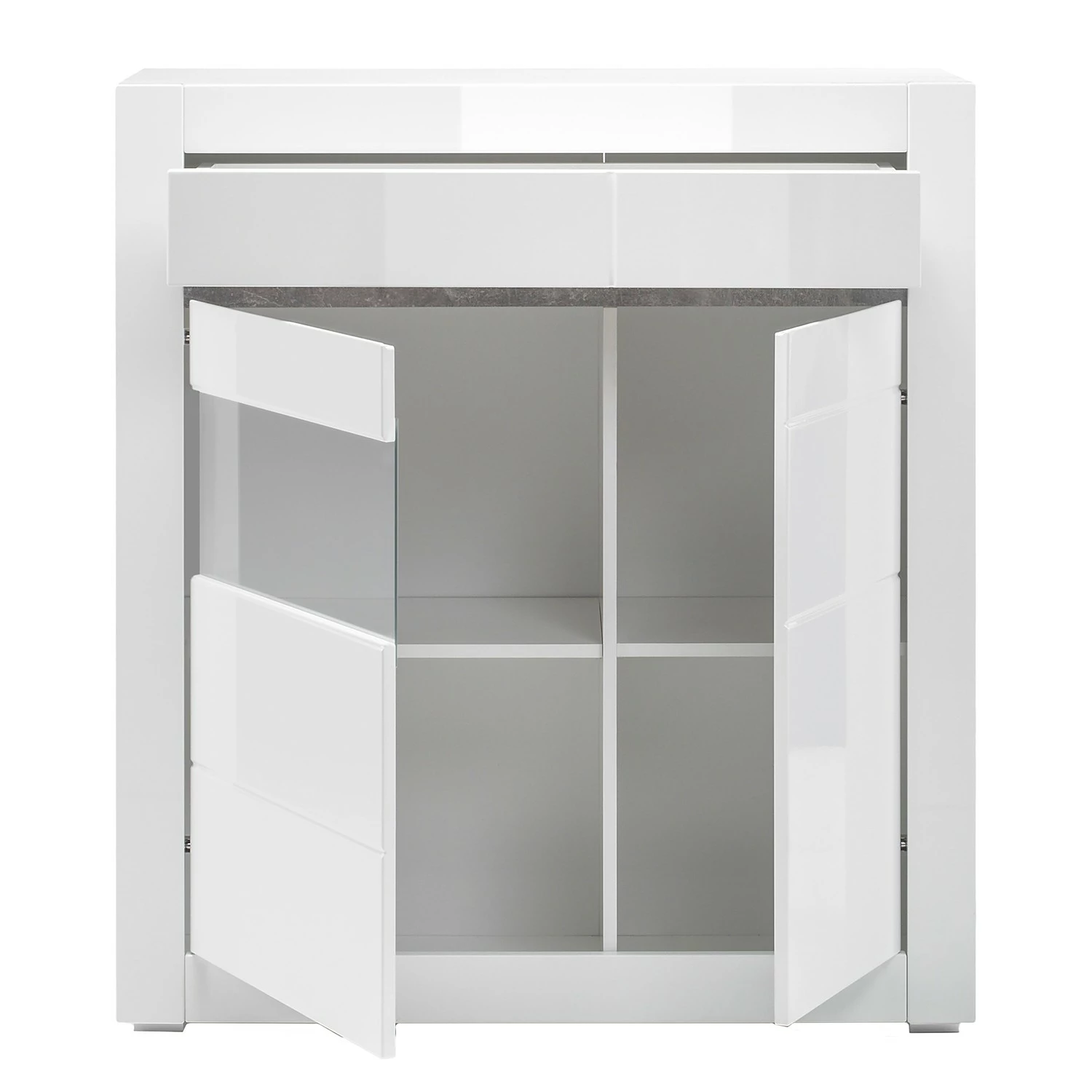 Loftscape Commode Cape Ann I - Blanc brillant / Blanc mat 5 Loftscape Commode Cape Ann I - Blanc brillant / Blanc mat – Image 3