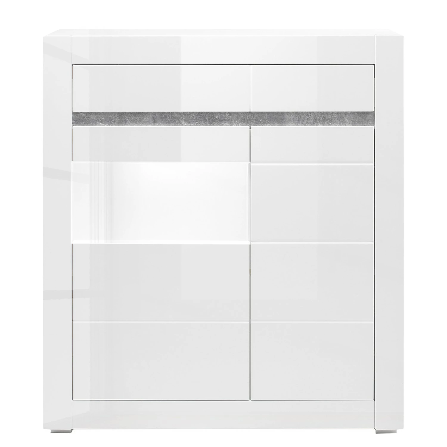 Loftscape Commode Cape Ann I - Blanc brillant / Blanc mat 6 Loftscape Commode Cape Ann I - Blanc brillant / Blanc mat – Image 4