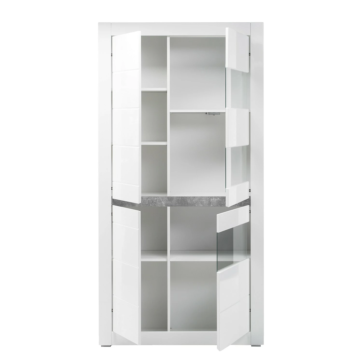 Loftscape Vitrine Cape Ann I - Blanc brillant / Blanc mat 5 Loftscape Vitrine Cape Ann I - Blanc brillant / Blanc mat – Image 3