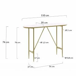 Red Living Console Saint Allen - Verre / Métal - Imitation marbre blanc / Doré 15 Red Living Console Saint Allen - Verre / Métal - Imitation marbre blanc / Doré -loftscape Boutique 1000226413 200928 15145400011 SKETCH DETAILS P000000001000226413 sketch
