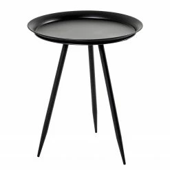 Red Living Bout de canapé Wilders II - Métal - Noir