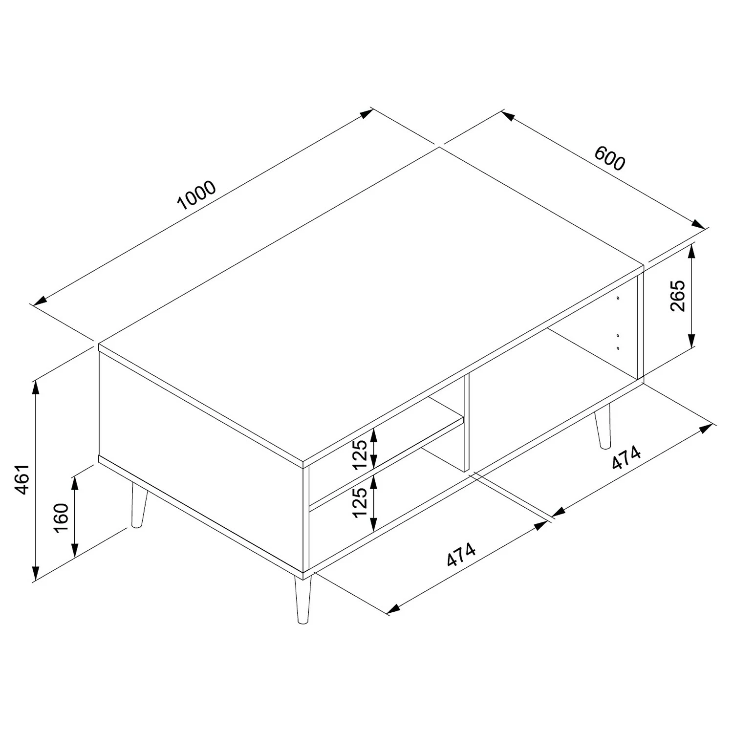 Naturoo Table basse Bouzy - Imitation chêne Sonoma 12 Naturoo Table basse Bouzy - Imitation chêne Sonoma – Image 10