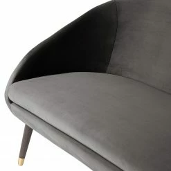 Ridgevalley Canapé Volonne (2 places) - Velours Ravi: Gris -loftscape Boutique 1000227271 210319 14051500032 DETAILS P000000001000227271