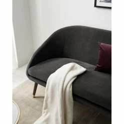 Ridgevalley Canapé Volonne (2 places) - Velours Ravi: Gris -loftscape Boutique 1000227271 210325 06593700018 DETAILS P000000001000227271