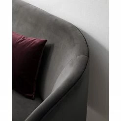 Ridgevalley Canapé Volonne (2 places) - Velours Ravi: Gris -loftscape Boutique 1000227271 210325 06593700019 DETAILS P000000001000227271