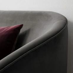 Ridgevalley Canapé Volonne (2 places) - Velours Ravi: Gris -loftscape Boutique 1000227271 210325 06593800020 DETAILS P000000001000227271