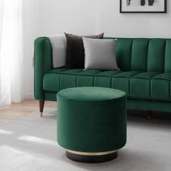 Loftscape Repose-pieds Redmond II - Velours Ravi: Vert vieilli 13 Loftscape Repose-pieds Redmond II - Velours Ravi: Vert vieilli -loftscape Boutique 1000227309 210426 15523300004 MOOD DETAILS P000000001000227309 mood