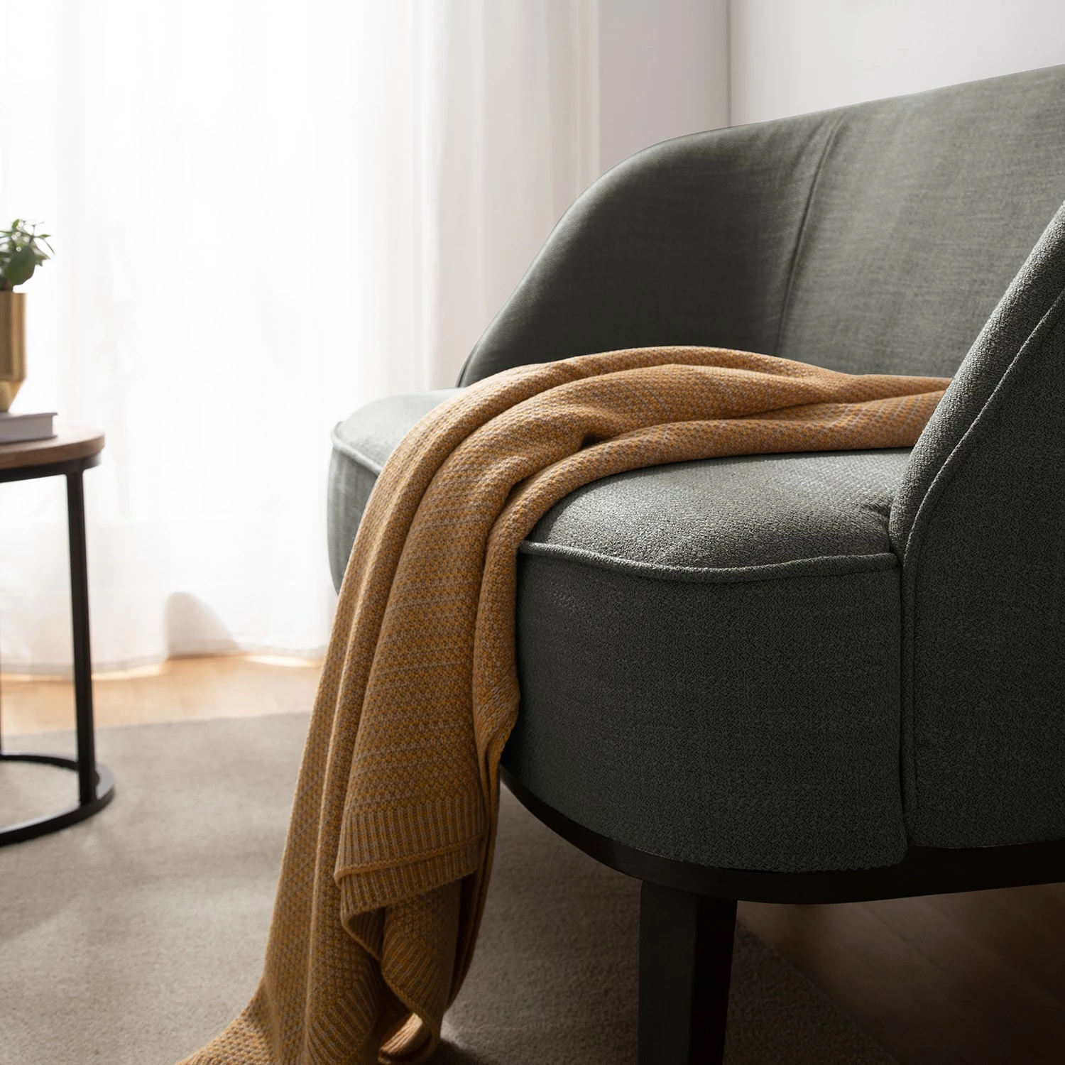 Ridgevalley Canapé Voiteur (2-3 places) - Tissu Noela: Gris - Hêtre foncé 9 Ridgevalley Canapé Voiteur (2-3 places) - Tissu Noela: Gris - Hêtre foncé – Image 7