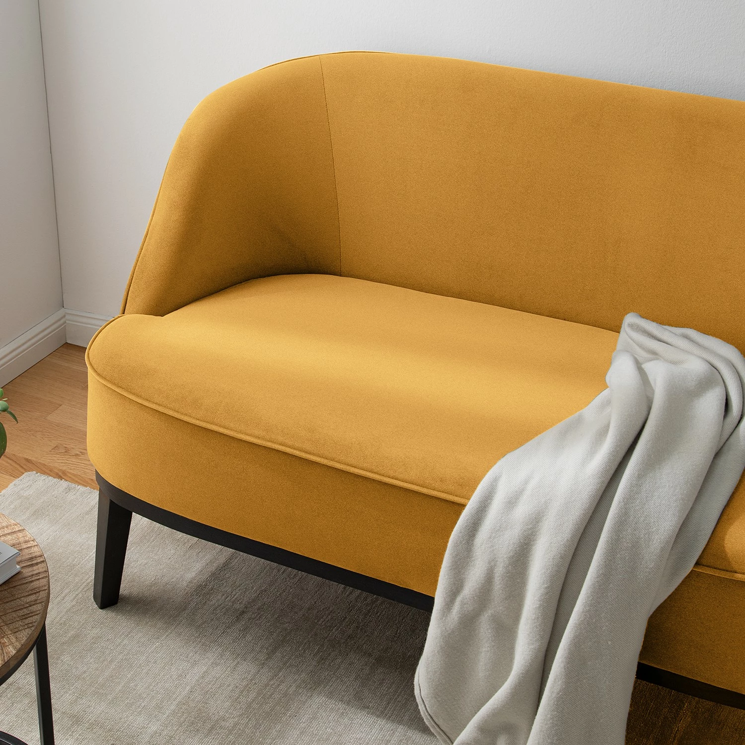 Ridgevalley Canapé Voiteur (2-3 places) - Microfibre Sela: Jaune maïs - Hêtre foncé 10 Ridgevalley Canapé Voiteur (2-3 places) - Microfibre Sela: Jaune maïs - Hêtre foncé – Image 8