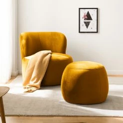 Loftscape Repose-pieds Lovelock - Velours Ravi: Jaune moutarde 16 Loftscape Repose-pieds Lovelock - Velours Ravi: Jaune moutarde -loftscape Boutique 1000227486 210316 14290500010 MOOD DETAILS P000000001000227486 mood