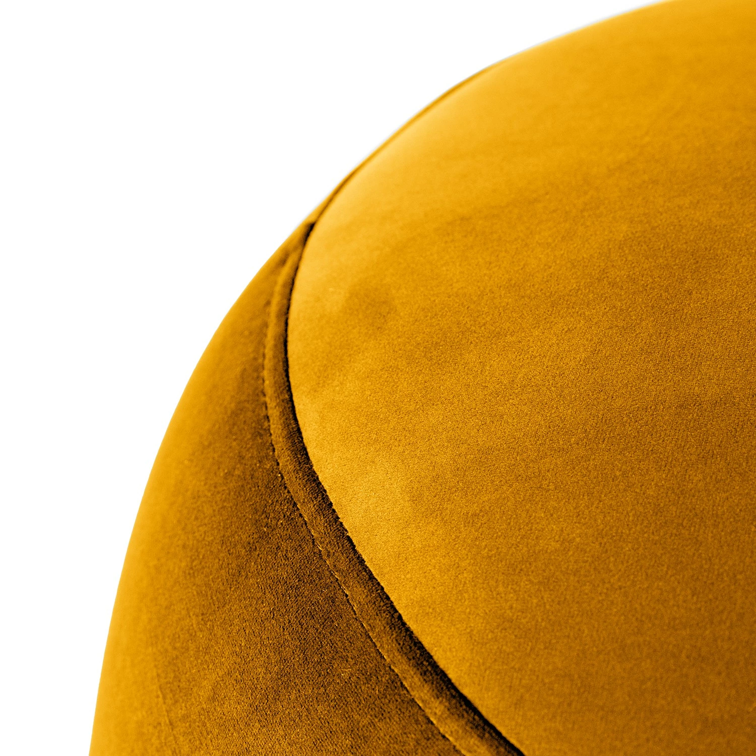 Loftscape Repose-pieds Lovelock - Velours Ravi: Jaune moutarde 10 Loftscape Repose-pieds Lovelock - Velours Ravi: Jaune moutarde – Image 8