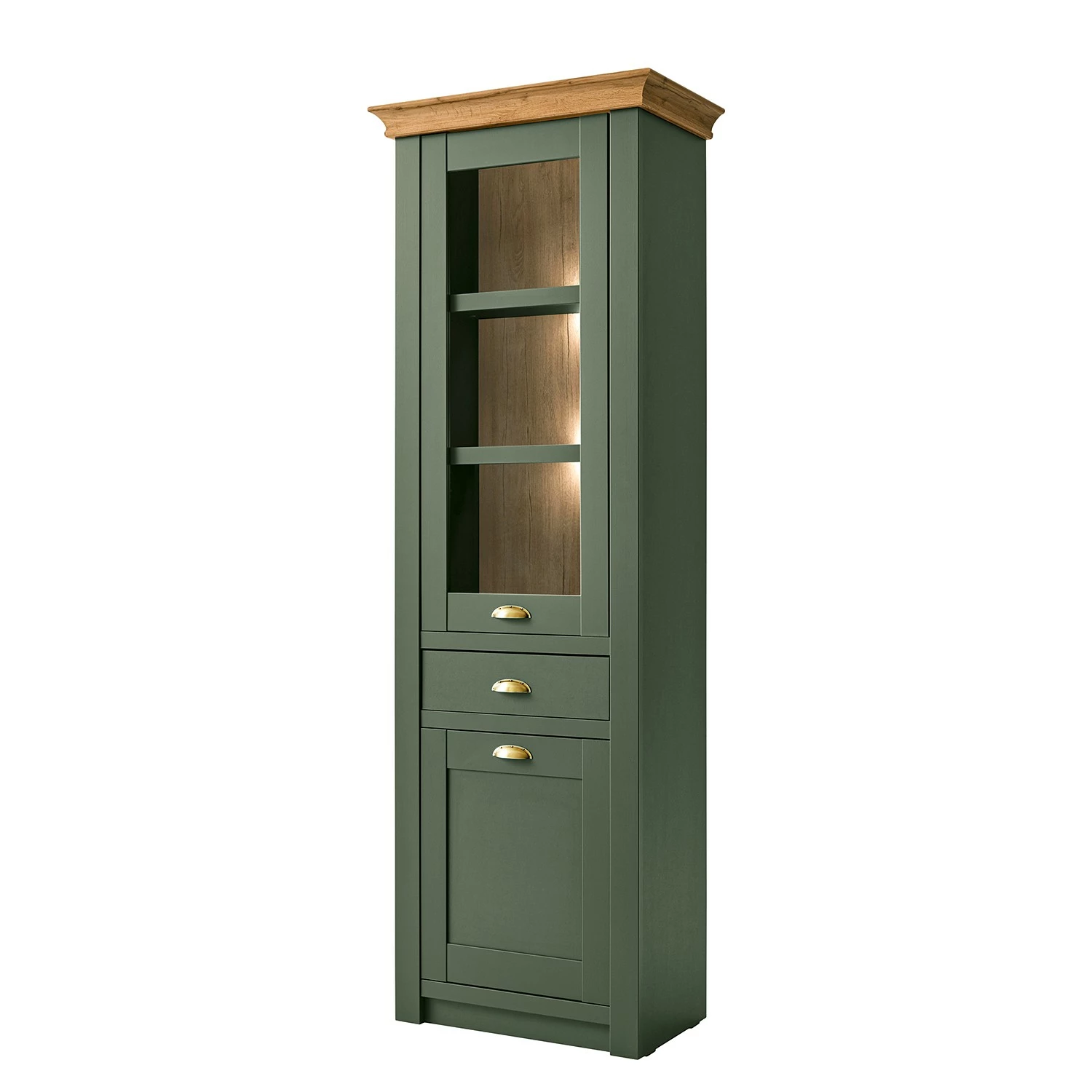 Norrwood Ensemble meubles TV Cardet I (4 élém.) - Vert mousse / Imitation chêne de Wotan 13 Norrwood Ensemble meubles TV Cardet I (4 élém.) - Vert mousse / Imitation chêne de Wotan – Image 11