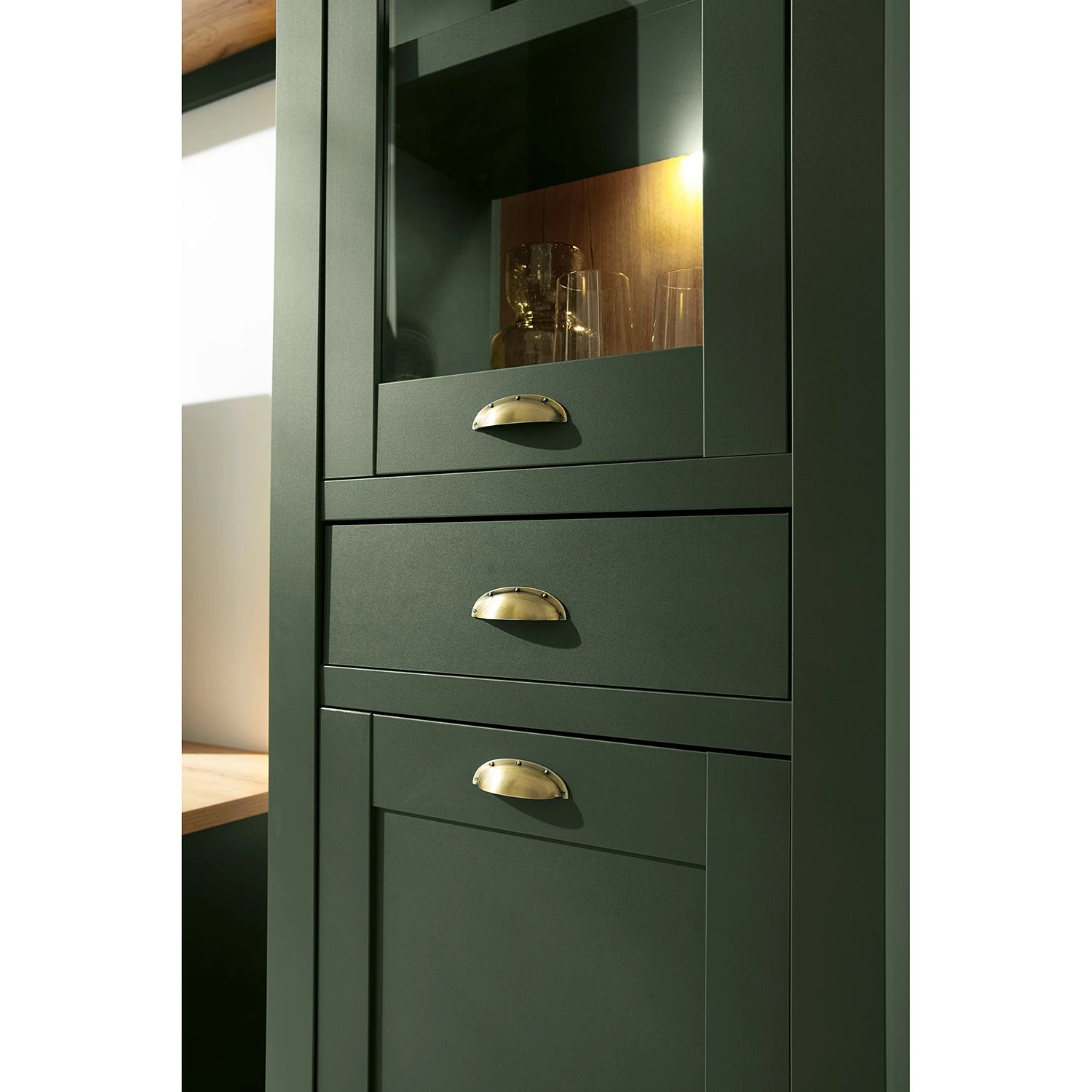 Norrwood Ensemble meubles TV Cardet I (4 élém.) - Vert mousse / Imitation chêne de Wotan 17 Norrwood Ensemble meubles TV Cardet I (4 élém.) - Vert mousse / Imitation chêne de Wotan – Image 15