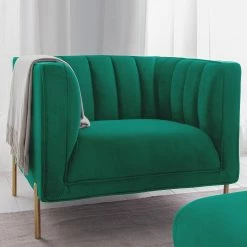 Jack & Alice Fauteuil Borlo - Vert foncé -loftscape Boutique 1000227603 210702 06194400073 MOOD DETAILS P000000001000227603 mood