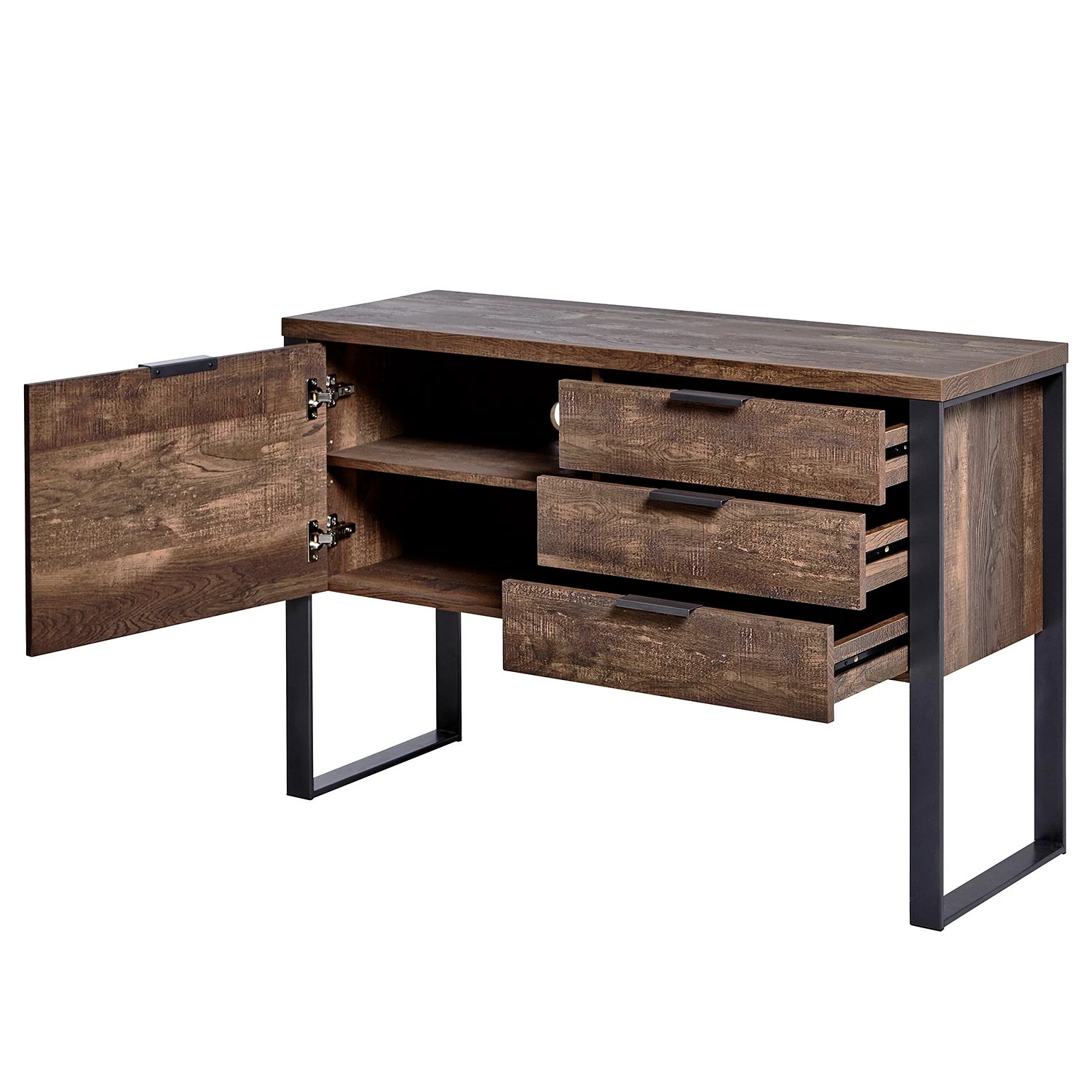 Jahnke Buffet Loop - Imitation chêne rustique 5 Jahnke Buffet Loop - Imitation chêne rustique – Image 3