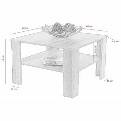 Loftscape Table basse Calu - Imitation chêne de Sonoma -loftscape Boutique 1000227855 201016 14025200009 SKETCH DETAILS P000000001000227855 sketch