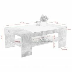 Loftscape Table basse Lievo - Blanc / Imitation béton 5 Loftscape Table basse Lievo - Blanc / Imitation béton -loftscape Boutique 1000227859 201016 14031500021 SKETCH DETAILS P000000001000227859 sketch