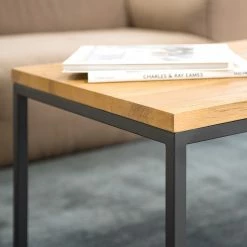 Studio Copenhagen Tables basses Flox (lot de 2) - Placage en bois véritable / Métal -Chêne / Noir 25 Studio Copenhagen Tables basses Flox (lot de 2) - Placage en bois véritable / Métal -Chêne / Noir -loftscape Boutique 1000229514 211020 14143800045 DETAILS P000000001000229514