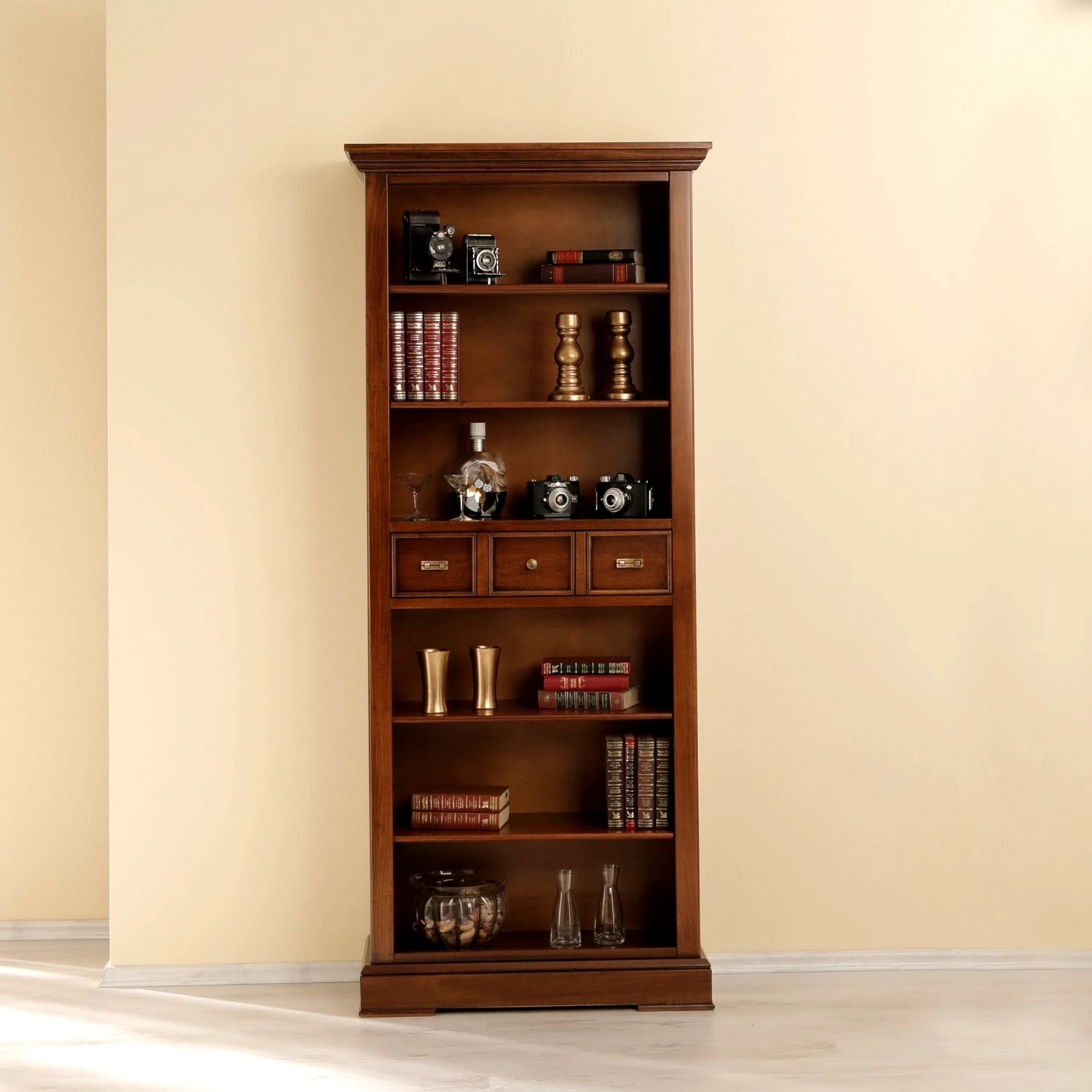 Ridgevalley Étagère Brieux II - Placage en bois véritable - Tulipier ancien 5 Ridgevalley Étagère Brieux II - Placage en bois véritable - Tulipier ancien – Image 3