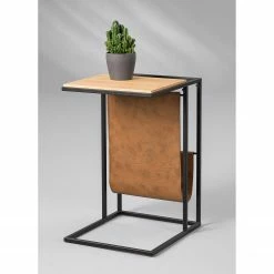 Red Living Bout de canapé Vivonne - Chêne sauvage massif / Métal - Chêne sauvage / Noir -loftscape Boutique 1000231168 201118 12513100027 MOOD DETAILS P000000001000231168 mood