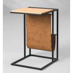 Red Living Bout de canapé Vivonne - Chêne sauvage massif / Métal - Chêne sauvage / Noir -loftscape Boutique 1000231168 201118 12514100029 MOOD DETAILS P000000001000231168 mood