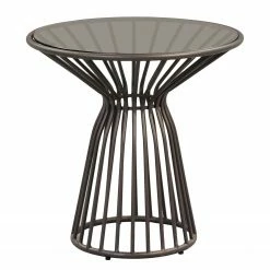 Loftscape Table basse Tuchan - Verre / Métal - Noir