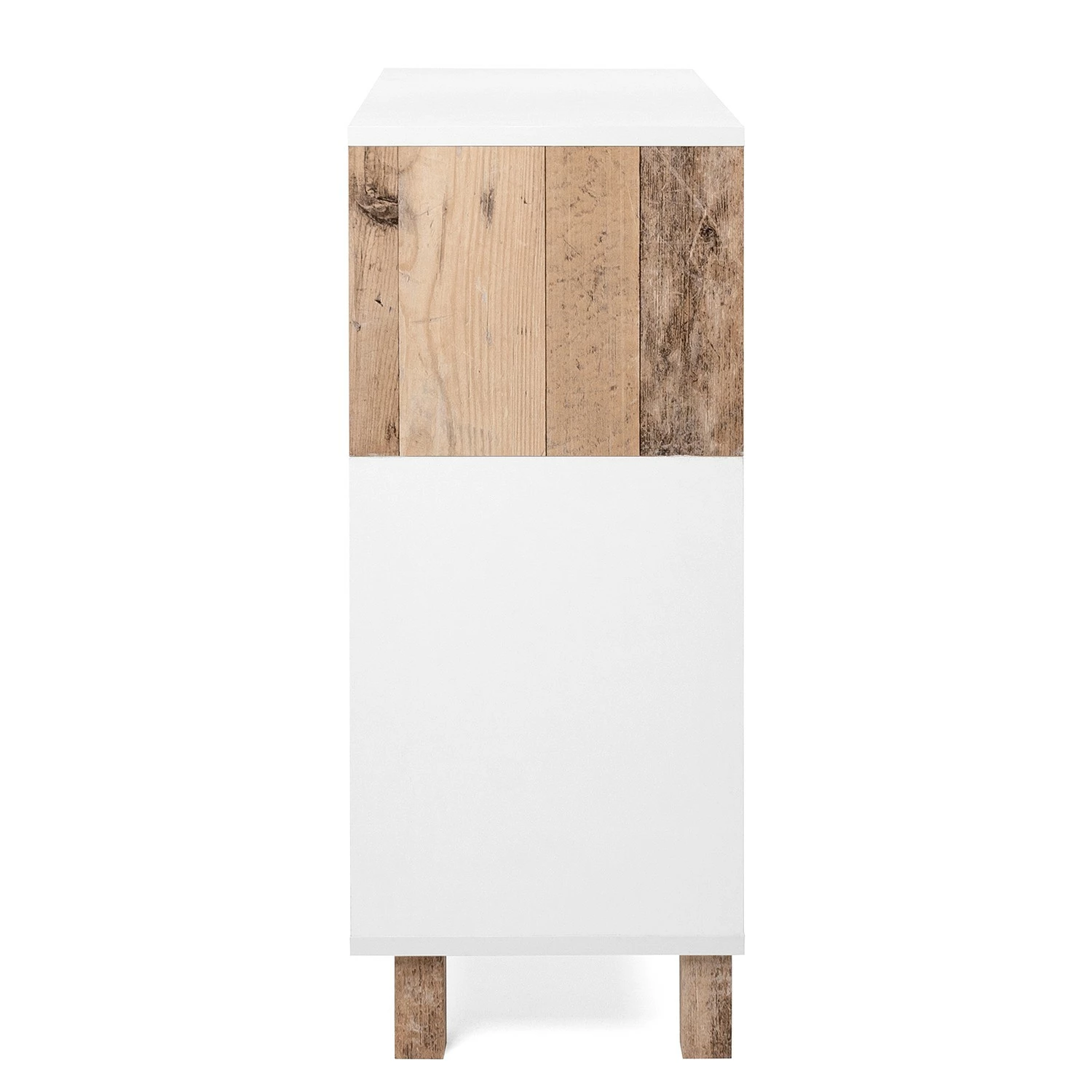 Loftscape Commode Mayac I - Blanc / Imitation bois recyclé 11 Loftscape Commode Mayac I - Blanc / Imitation bois recyclé – Image 9