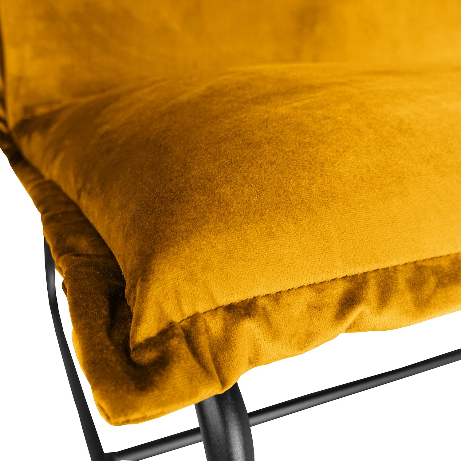 Ars manufacti Fauteuil Mazac - Velours Ravi: Jaune moutarde 10 Ars manufacti Fauteuil Mazac - Velours Ravi: Jaune moutarde – Image 8