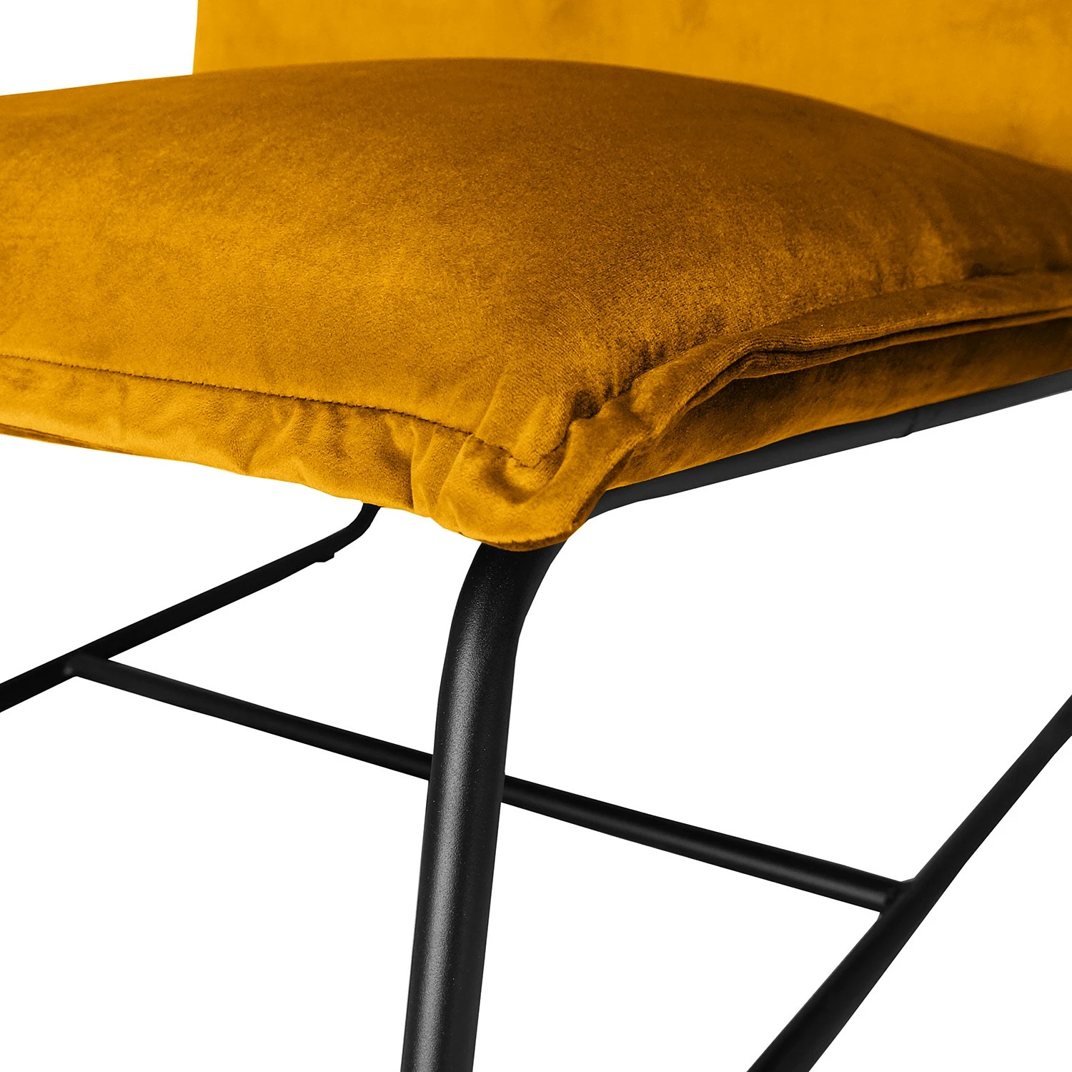 Ars manufacti Fauteuil Mazac - Velours Ravi: Jaune moutarde 11 Ars manufacti Fauteuil Mazac - Velours Ravi: Jaune moutarde – Image 9