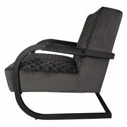 Ars manufacti Fauteuil Liez - Velours - Velours Ravi: Gris -loftscape Boutique 1000231882 210205 07402300507 DETAILS P000000001000231882