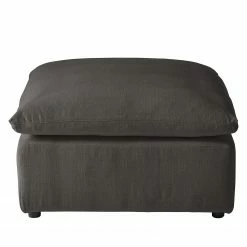 Studio Copenhagen Repose-pieds Velada - Tissu - Gris foncé - Largeur : 84 cm -loftscape Boutique 1000232654 210219 06335900047 DETAILS P000000001000232654