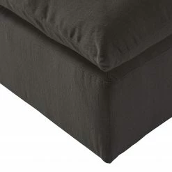 Studio Copenhagen Repose-pieds Velada - Tissu - Gris foncé - Largeur : 84 cm -loftscape Boutique 1000232654 210219 06340100049 DETAILS P000000001000232654