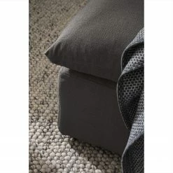 Studio Copenhagen Repose-pieds Velada - Tissu - Gris foncé - Largeur : 84 cm -loftscape Boutique 1000232654 210222 13322400011 DETAILS P000000001000232654